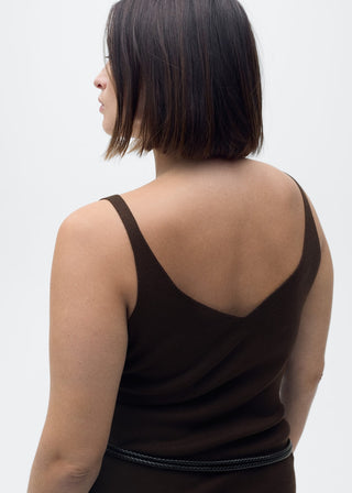 Blusa de Punto Cuello Pico