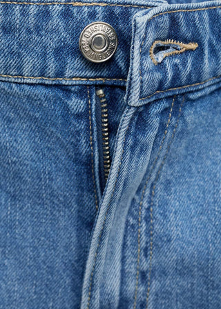 Short Denim Talle Alto con Bolsillos
