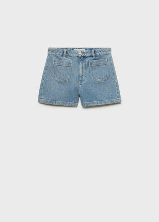 Shorts Denim con Bolsillos