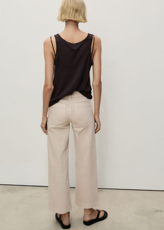 Jeans Wide Leg con Bolsillos