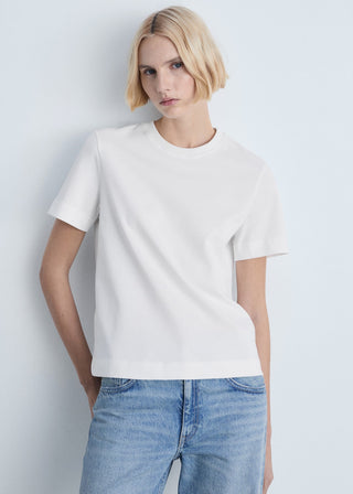 Camiseta Manga Corta de Algodón