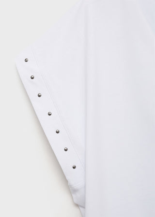 Camiseta Manga Corta Detalle Tachuelas