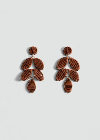 Aretes Largos Diseño Floral