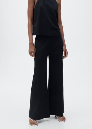 Pantalón Palazzo con Cintura Elástica