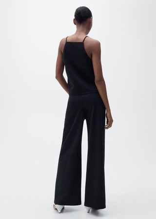 Pantalón Palazzo con Cintura Elástica