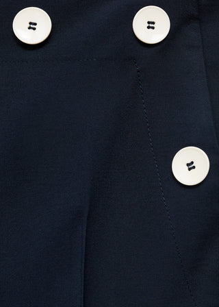 Pantalón Recto con Detalle de Botones