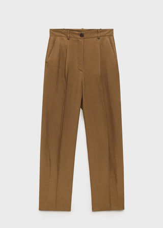 Pantalón de Lino con Pinzas Delanteras