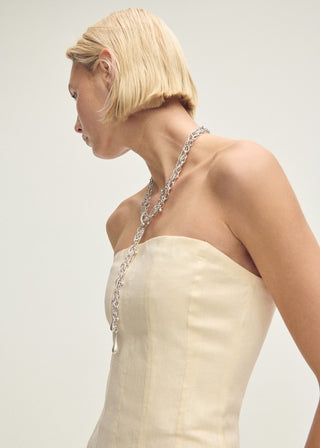 Collar Cadenas Colgantes Combinadas