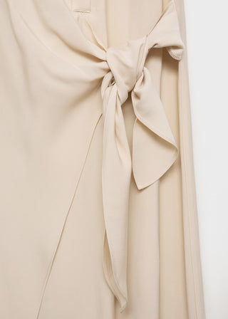Vestido Camisero con Detalle Cruzado en Cintura