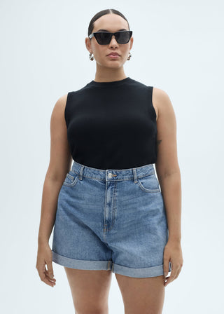 Short Denim Mom Fit