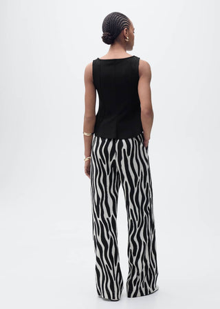 Blusa Evasé Cuello Barco