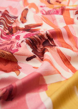 Pañuelo Satinado Estampado Floral