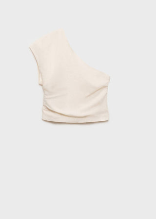 Blusa Entallada Corte Asimétrico