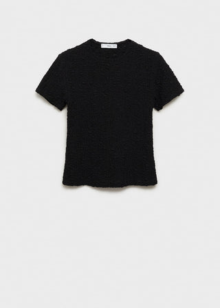 Camiseta Manga Corta con Textura