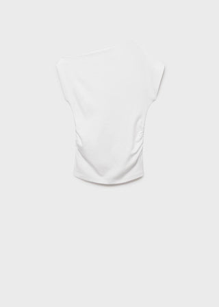 Blusa Asimétrica con Efecto Drapeado