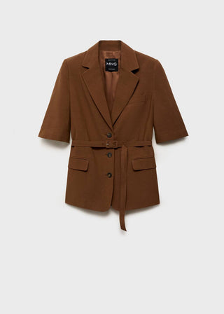 Blazer Manga Corta con Cinturón