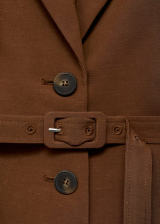 Blazer Manga Corta con Cinturón