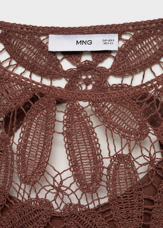 Vestido con Espalda Abiera de Crochet
