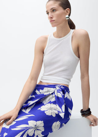 Enagua Pareo con Estampado Floral