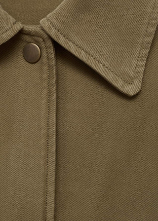 Chaqueta de Algodón con Detalles Calados