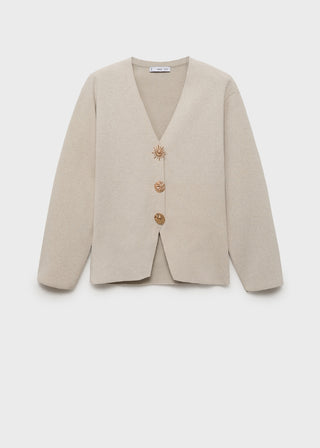 Chaqueta de Punto con Botones Joya