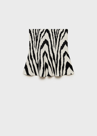 Blusa Peplum con Estampado Animal Print