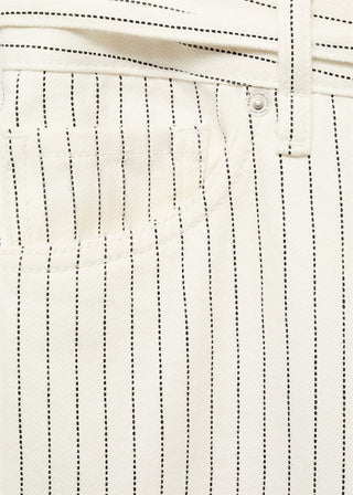 Jeans Wide Leg Talle Bajo de Rayas