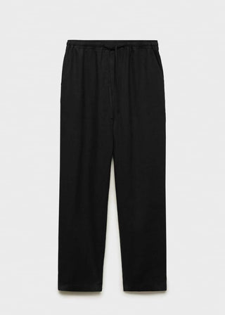 Pantalón Recto con Cintura Elástica