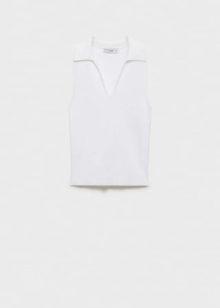 Blusa de Punto Cuello Polo