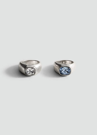 Set de 2 Anillos con Cristales