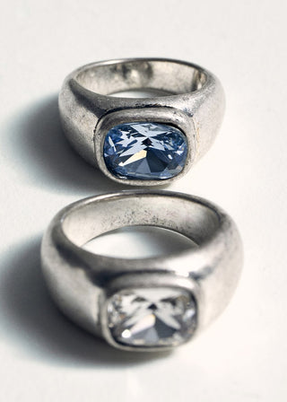 Set de 2 Anillos con Cristales