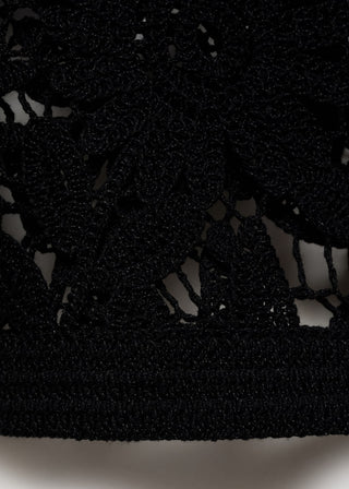 Cárdigan Manga Corta de Crochet
