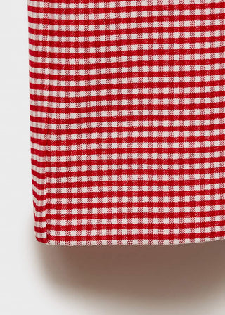 Pantalón Crop con Estampado Vichy