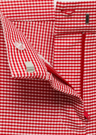 Pantalón Crop con Estampado Vichy