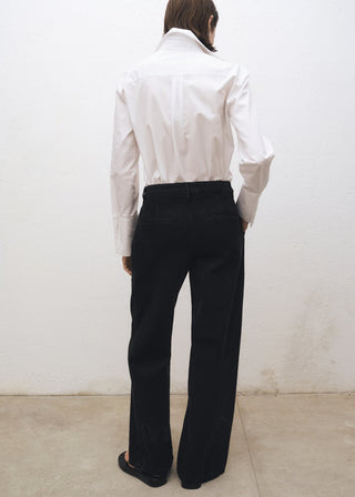 Jeans Talle Medio con Pinzas