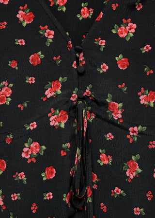 Blusa con Volante Estampado Floral
