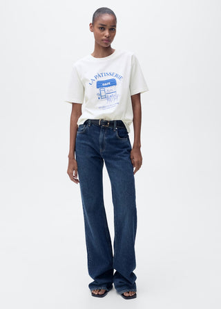 Camiseta Manga Corta con Estampado