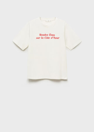 Camiseta Manga Corta con Estampado