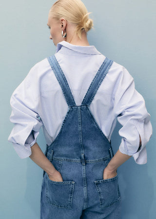 Enterizo Denim con Tirantes Ajustables