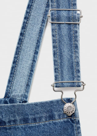 Enterizo Denim con Tirantes Ajustables