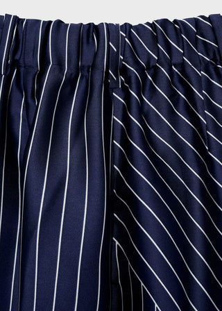 Pantalón Recto con Rayas Combinadas