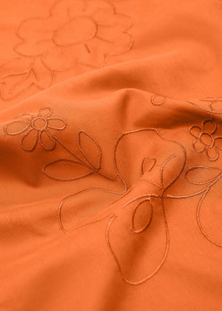 Pañuelo de Algodón Bordado Floral