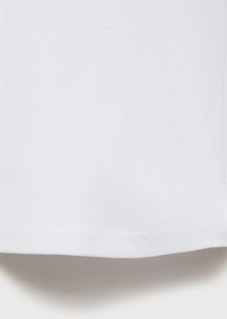 Camiseta Manga Corta Entallada de Algodón