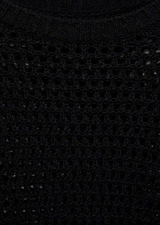 Sudadera Manga Corta de Crochet