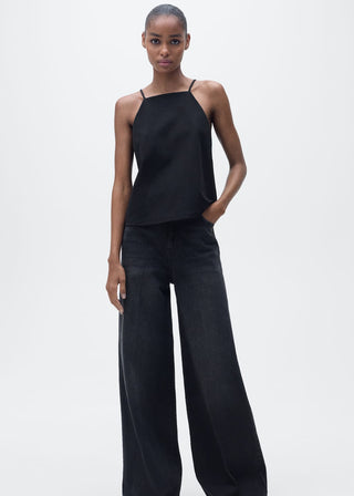 Blusa Cuello Halter de Algodón