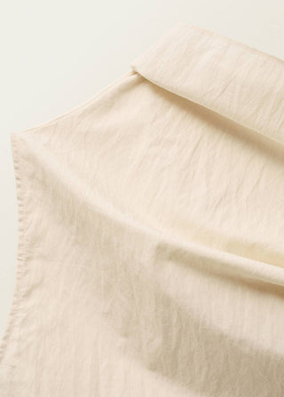 Blusa Cuello Asimétrico de Algodón