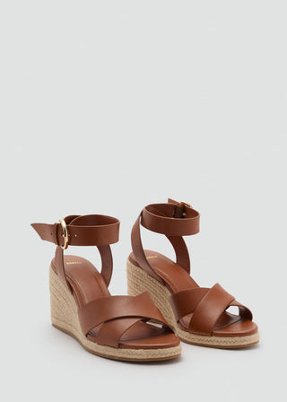 Sandalias de Tacón con Tiras Cruzadas