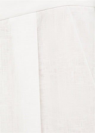 Pantalón Recto de Lino con Bolsillos