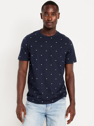 Camiseta Manga Corta de Algodón con Estampado