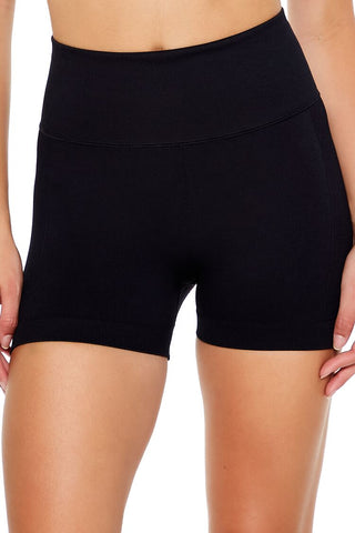 Short Deportivo Talle Alto sin Costuras